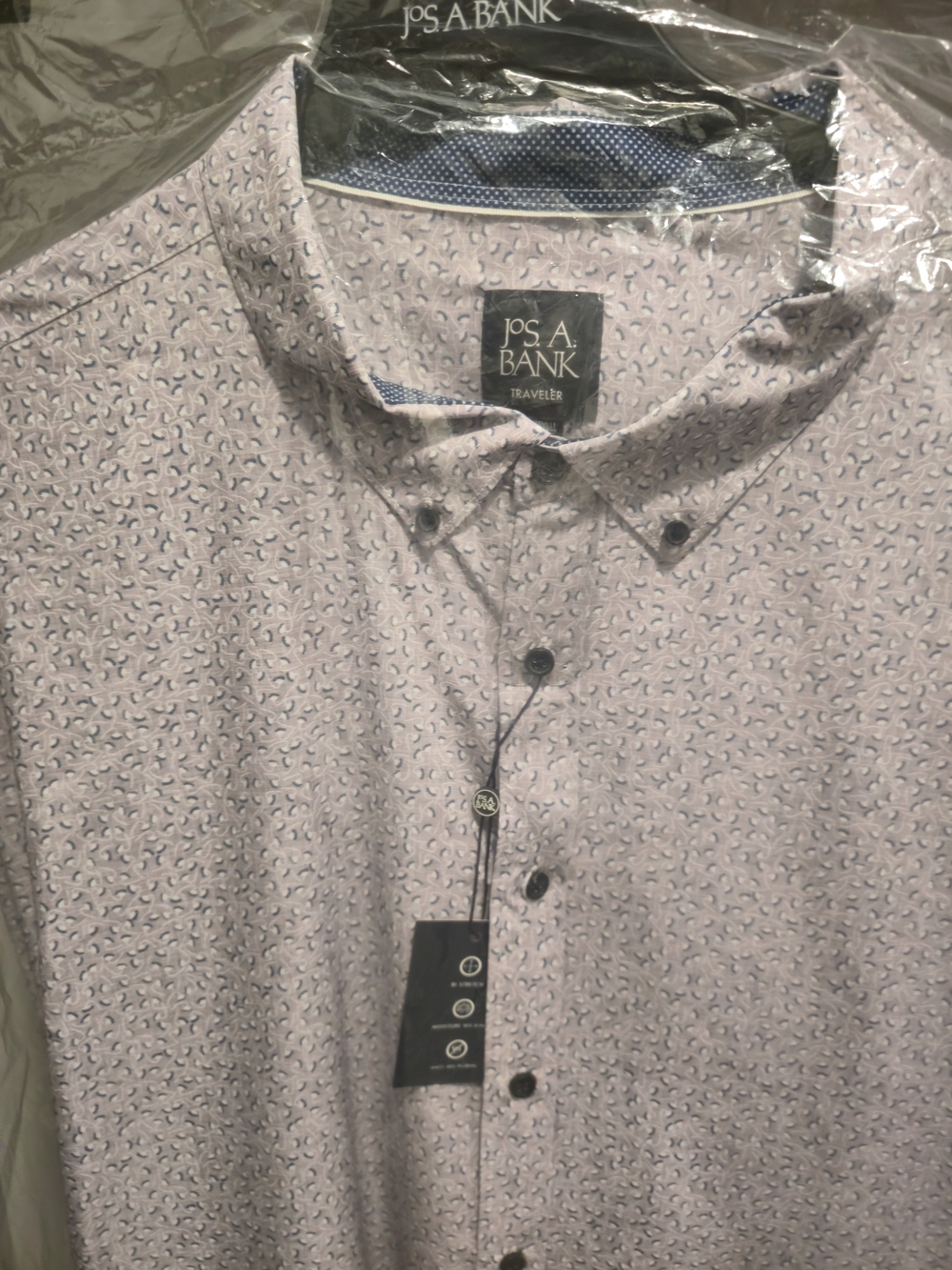 Jos. A. Bank Light Purple Printed Button-Down Shirt